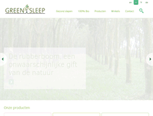 Tablet Screenshot of greensleep.com